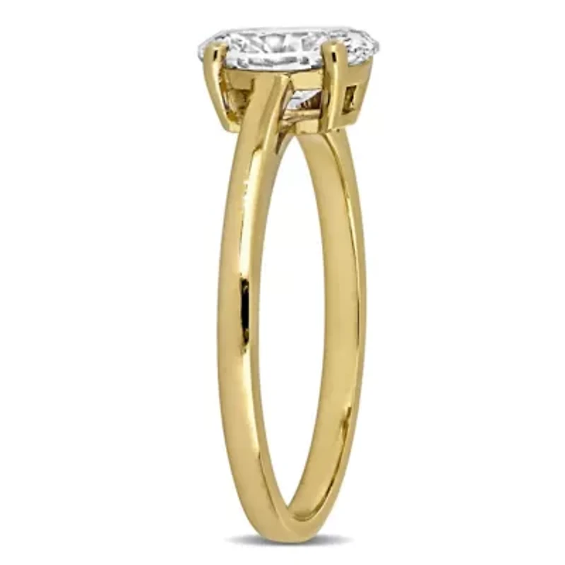 Lab Created Grown Diamond Engagement Ring 14k Yellow Gold