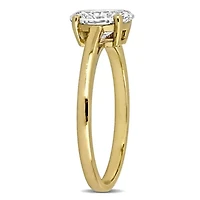 Lab Created Grown Diamond Engagement Ring 14k Yellow Gold
