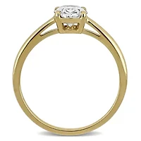 Lab Created Grown Diamond Engagement Ring 14k Yellow Gold