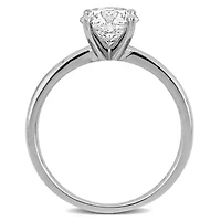 Lab Created Grown Diamond Engagement Ring 14k White Gold