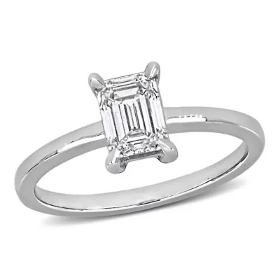 Lab Created Grown Diamond Engagement Ring 14k Yellow Gold