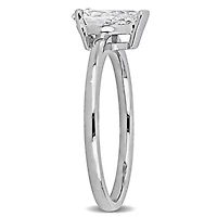 Lab Created Grown Diamond Engagement Ring 14k White Gold