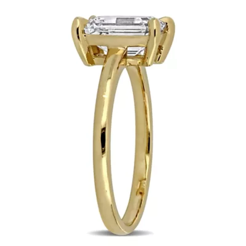 Lab Created Grown Diamond Engagement Ring 14k Yellow Gold