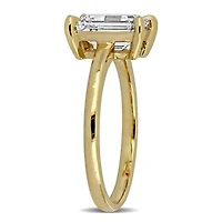 Lab Created Grown Diamond Engagement Ring 14k Yellow Gold