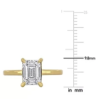 Lab Created Grown Diamond Engagement Ring 14k Yellow Gold