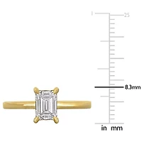 Lab Created Grown Diamond Engagement Ring 14k Yellow Gold