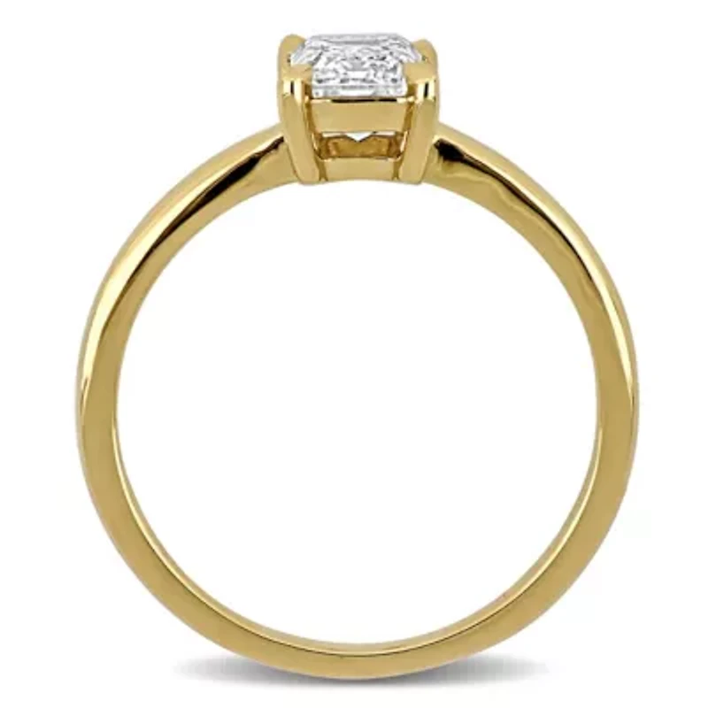 Lab Created Grown Diamond Engagement Ring 14k Yellow Gold