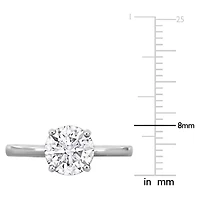 Lab Created Grown Diamond Engagement Ring 14k White Gold