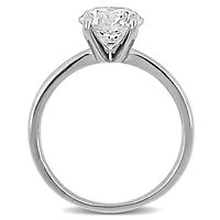 Lab Created Grown Diamond Engagement Ring 14k White Gold