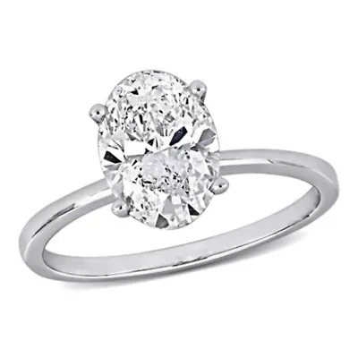 Lab Created Grown Diamond Engagement Ring 14k Yellow Gold