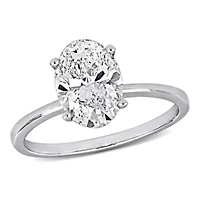 Lab Created Grown Diamond Engagement Ring 14k Yellow Gold