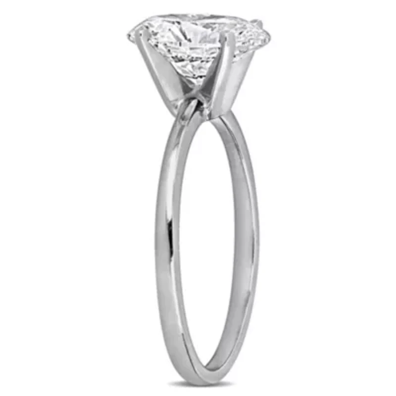 Lab Created Grown Diamond Engagement Ring 14k Yellow Gold
