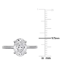 Lab Created Grown Diamond Engagement Ring 14k Yellow Gold