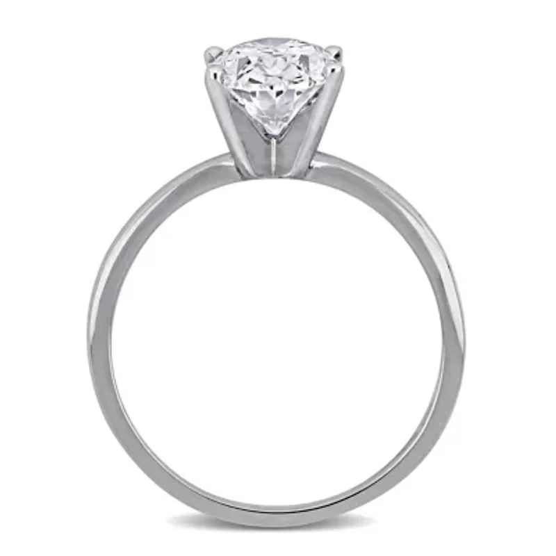 Lab Created Grown Diamond Engagement Ring 14k Yellow Gold