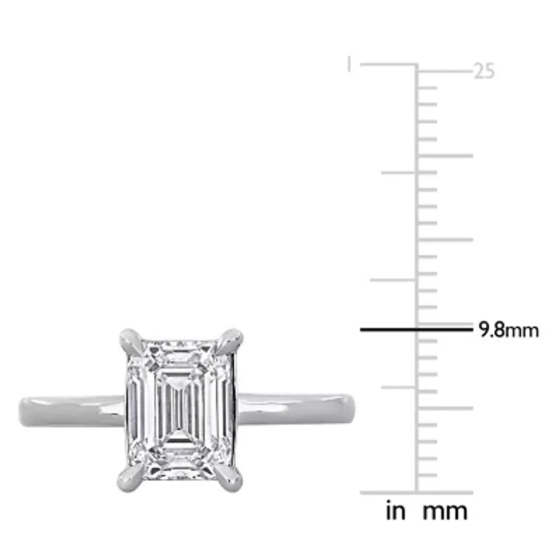 Lab Created Grown Diamond Solitaire Engagement Ring 14k Yellow Gold