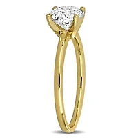 Lab Created Grown Diamond Engagement Ring 14k Yellow Gold