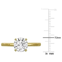 Lab Created Grown Diamond Engagement Ring 14k Yellow Gold