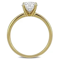Lab Created Grown Diamond Engagement Ring 14k Yellow Gold
