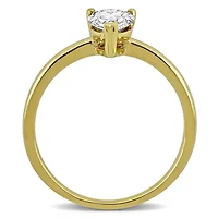 Lab Created Grown Diamond Engagement Ring 14k Yellow Gold