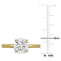 Lab Created Grown Diamond Engagement Ring 14k Yellow Gold