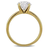 Lab Created Grown Diamond Engagement Ring 14k Yellow Gold