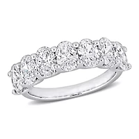 Lab Created Grown Diamond Semi-Eternity Ring 14k White Gold