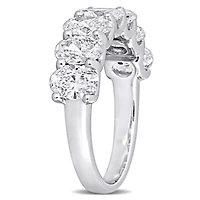 Lab Created Grown Diamond Semi-Eternity Ring 14k White Gold