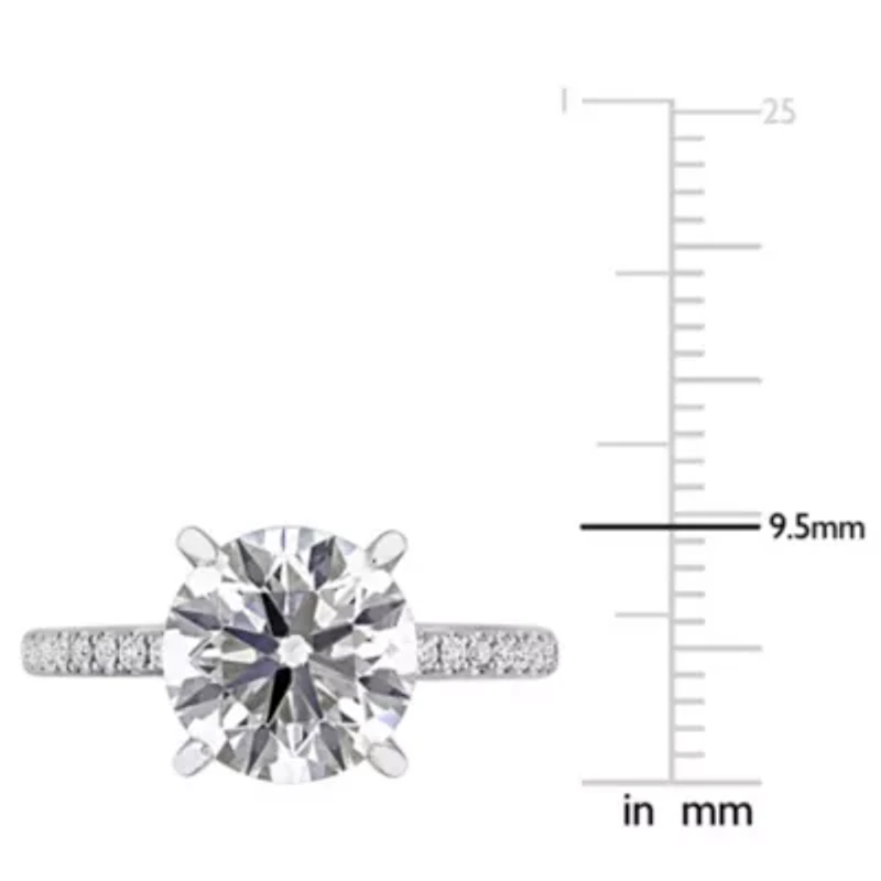 Lab Created Grown Diamond Solitaire Engagement Ring 14K Gold