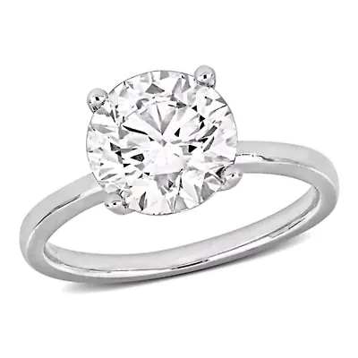 Lab Created Grown Diamond Solitaire Engagement Ring 14K Gold