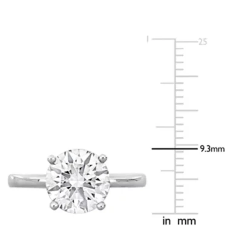 Lab Created Grown Diamond Solitaire Engagement Ring 14K Gold