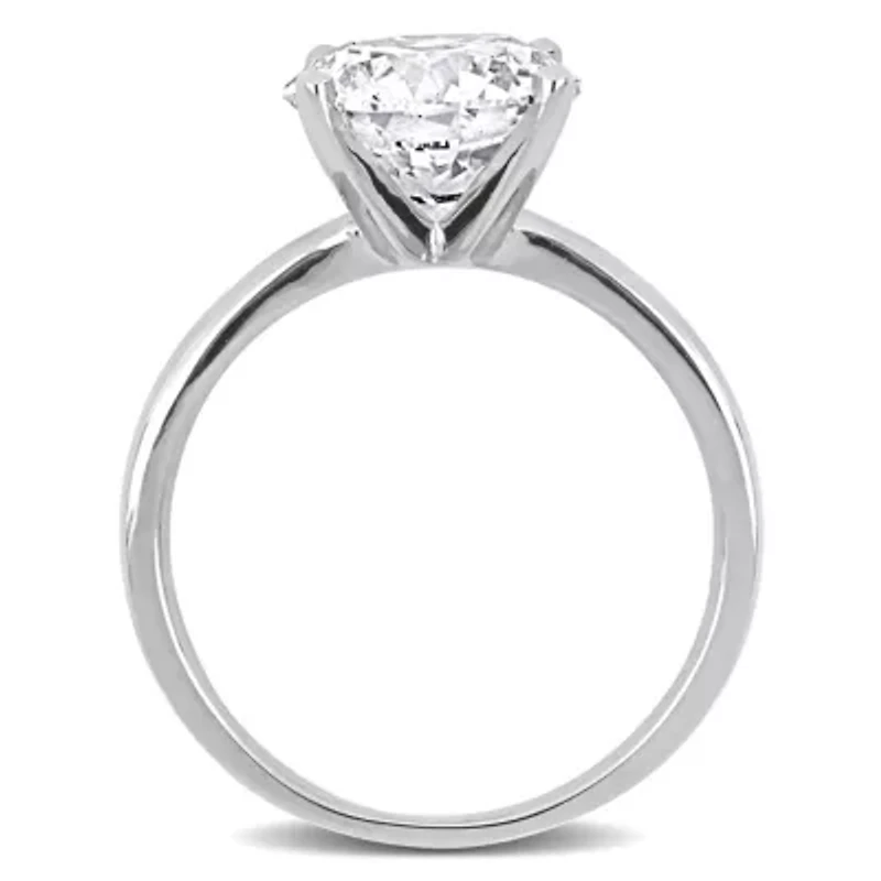 Lab Created Grown Diamond Solitaire Engagement Ring 14K Gold