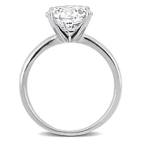 Lab Created Grown Diamond Solitaire Engagement Ring 14K Gold