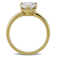 Lab Created Grown Diamond Pear Engagement Ring 14K Gold