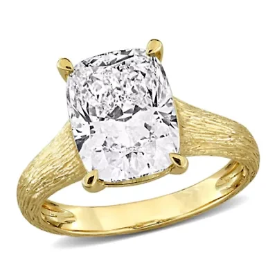 Lab Created Grown Diamond Cocktails Ring 14k Yellow Gold