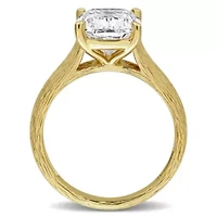 Lab Created Grown Diamond Cocktails Ring 14k Yellow Gold