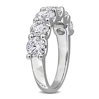 Lab Created Grown Diamond Semi-Eternity Ring 14k White Gold