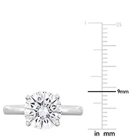Lab Created Grown Diamond Solitaire Ring 14k White Gold