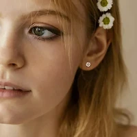 Lab Grown Diamond Martini Style Earrings 14K Gold