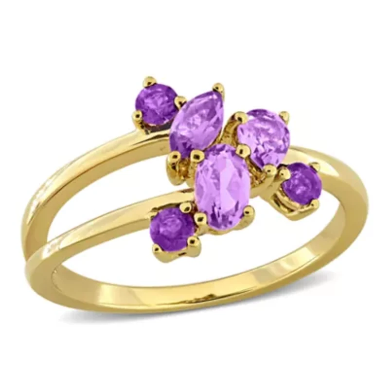 Multi-Shaped Cluster Split-Shank Ring