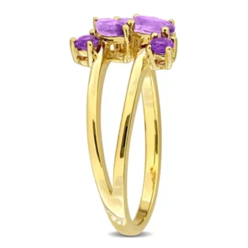 Multi-Shaped Cluster Split-Shank Ring