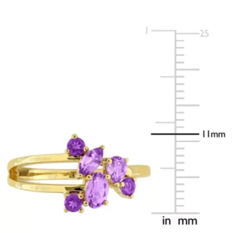 Multi-Shaped Cluster Split-Shank Ring