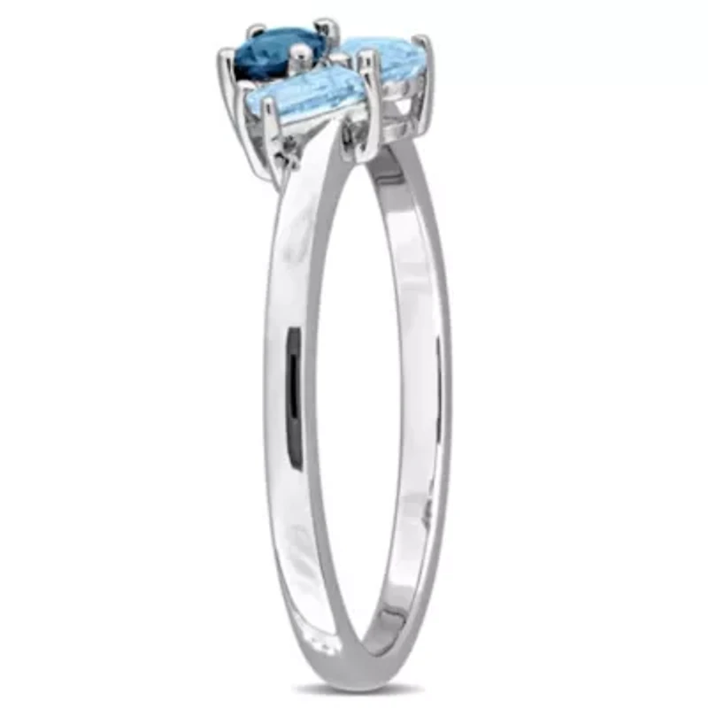 Multi-Shaped Gemstone Cluster Ring