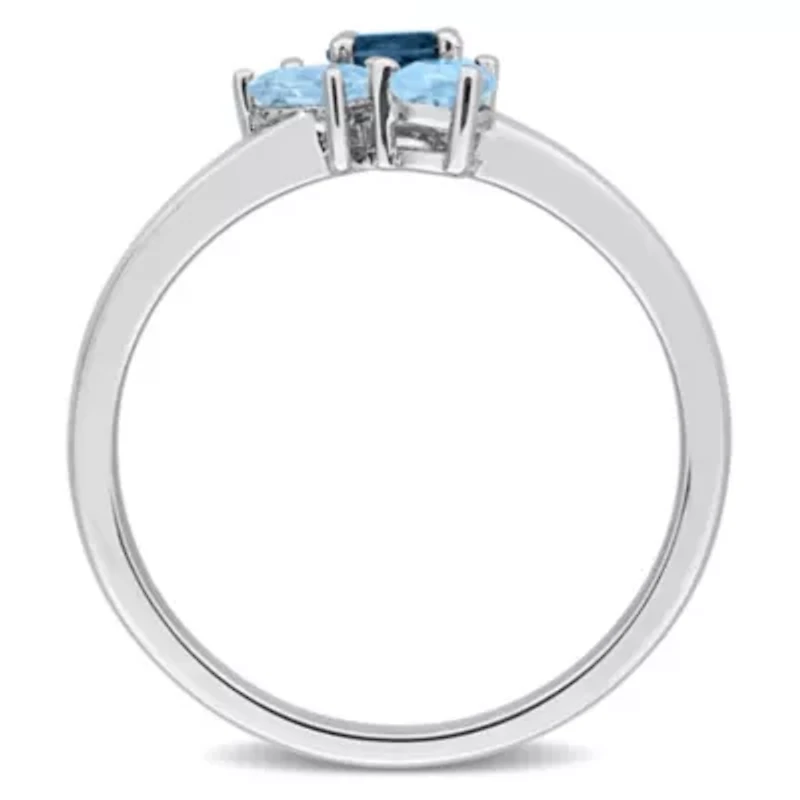 Multi-Shaped Gemstone Cluster Ring