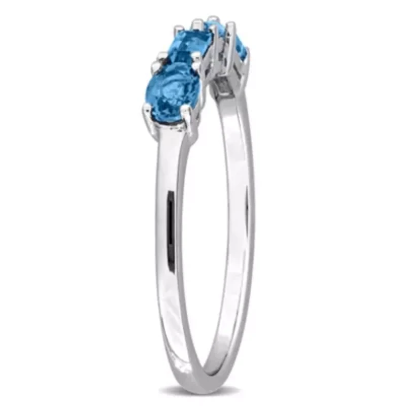 Multi-Shaped Anniversary Band Ring Sterling Silver
