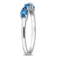 Multi-Shaped Anniversary Band Ring Sterling Silver
