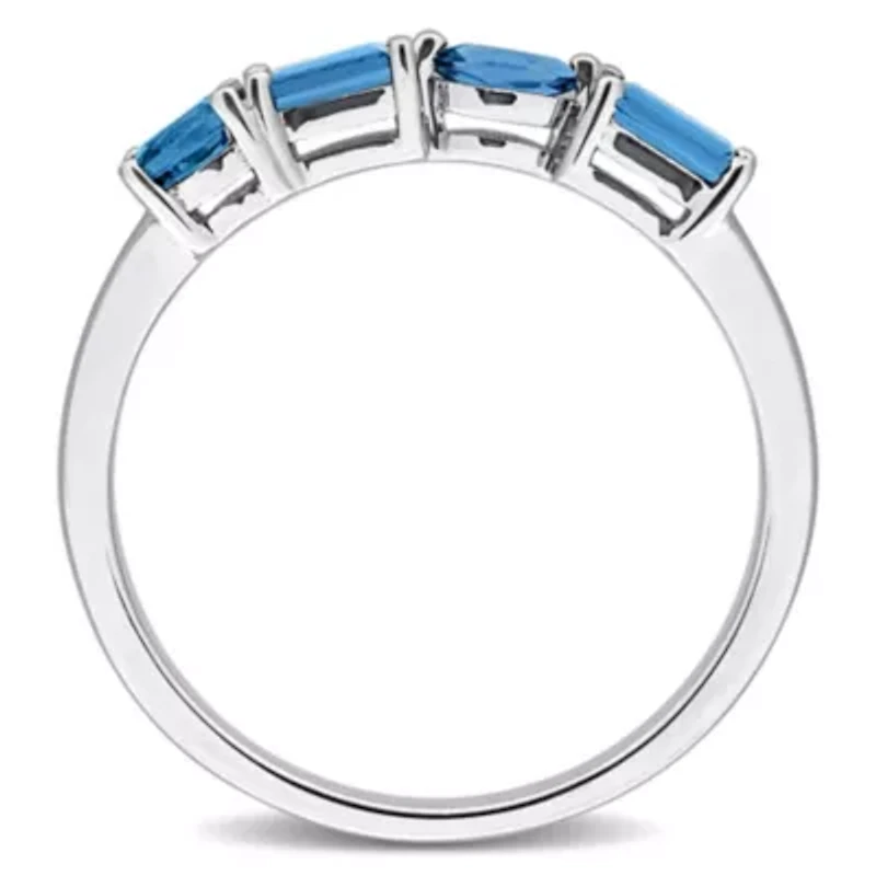 Multi-Shaped Anniversary Band Ring Sterling Silver