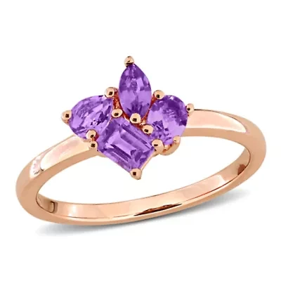 Multi-Shaped Colorful Gemstone Ring