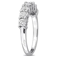 Lab-Grown Diamond Anniversary Ring Sterling Silver