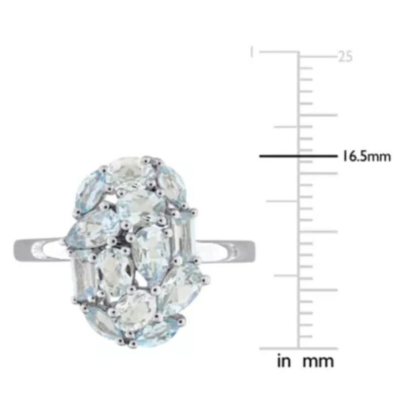 Multi-Shaped Cluster Cocktail Ring