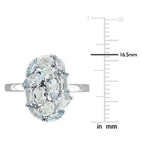 Multi-Shaped Cluster Cocktail Ring